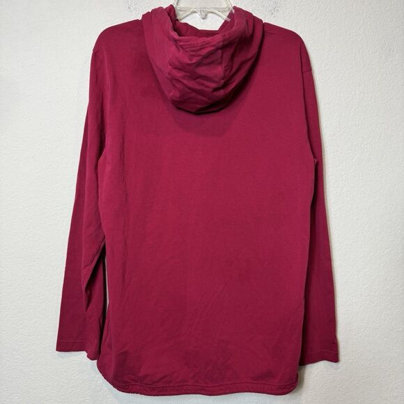 Nike FC Barcelona Pullover Hoodie 100% Cotton Noble Red Royal Blue Logo Soccer L - Picture 8 of 9